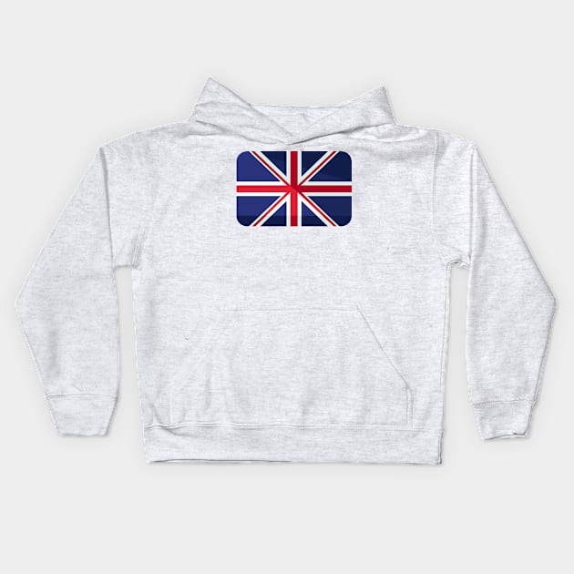 Great Britain Flag Comic style Kids Hoodie by FromBerlinGift